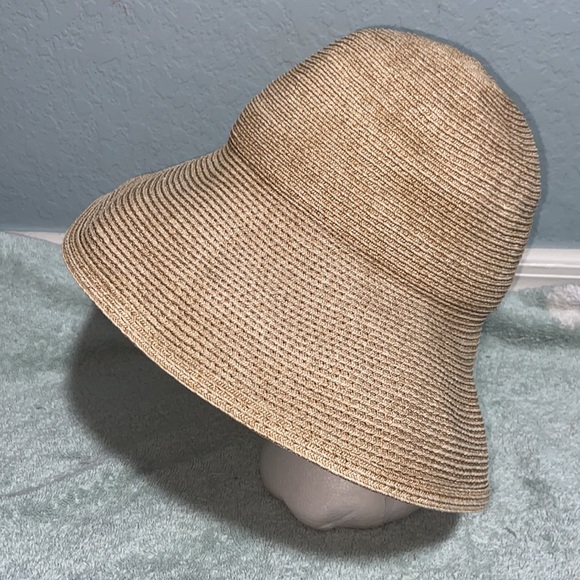Eric Javits Wide Brim Packable Woven Hat - Picture 3 of 14